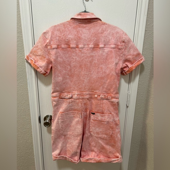 Lee Union-Alls Vintage Modern Persimmon Acid Wash Shorts Size Medium - Picture 2 of 8